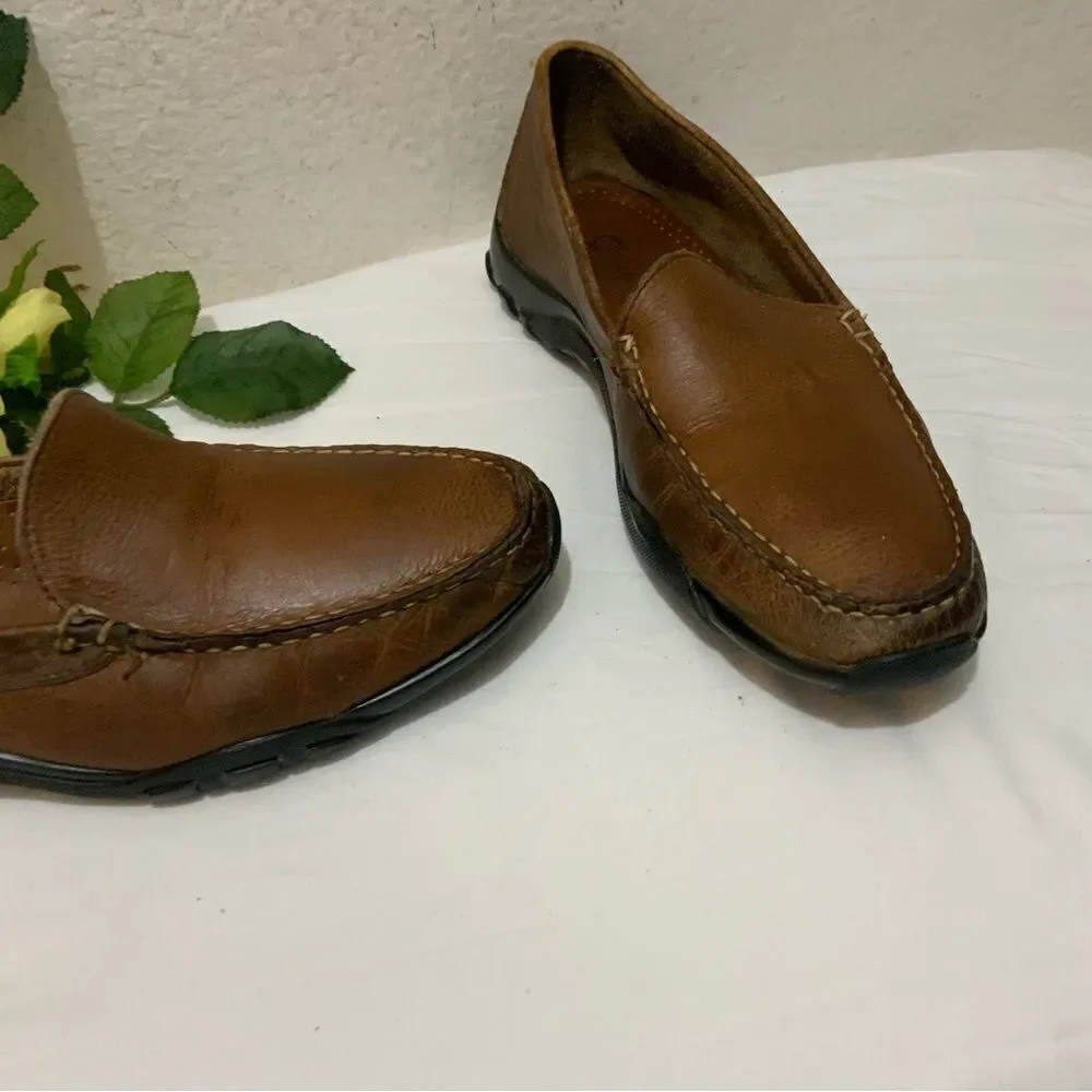 Allen Edmonds Eldorado Driving Loafers Moccasins Shoes Bison Leather Men’s 8.5 D